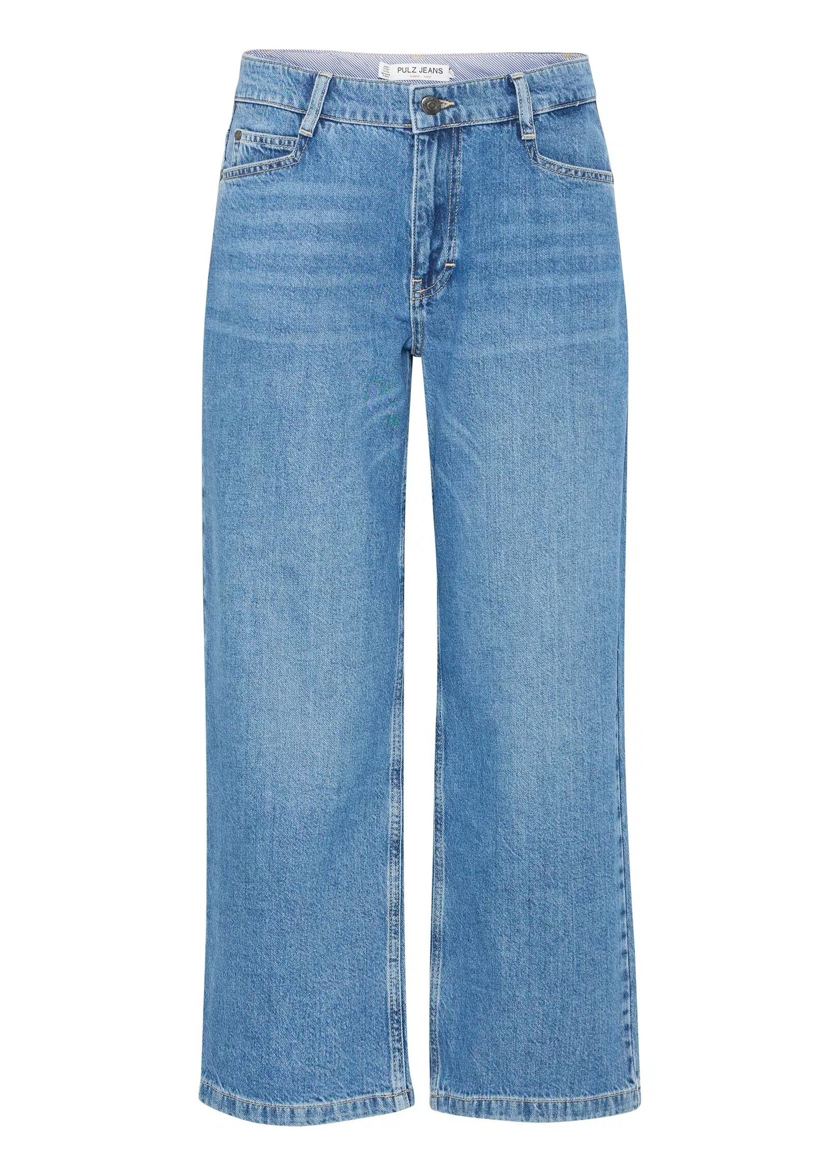 PULZ PZ JADA HW CROPPED JEANS STRAIGHT