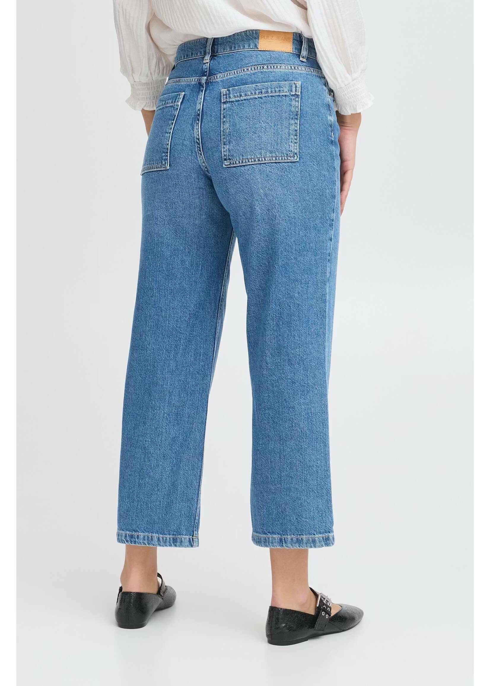 PULZ PZ JADA HW CROPPED JEANS STRAIGHT