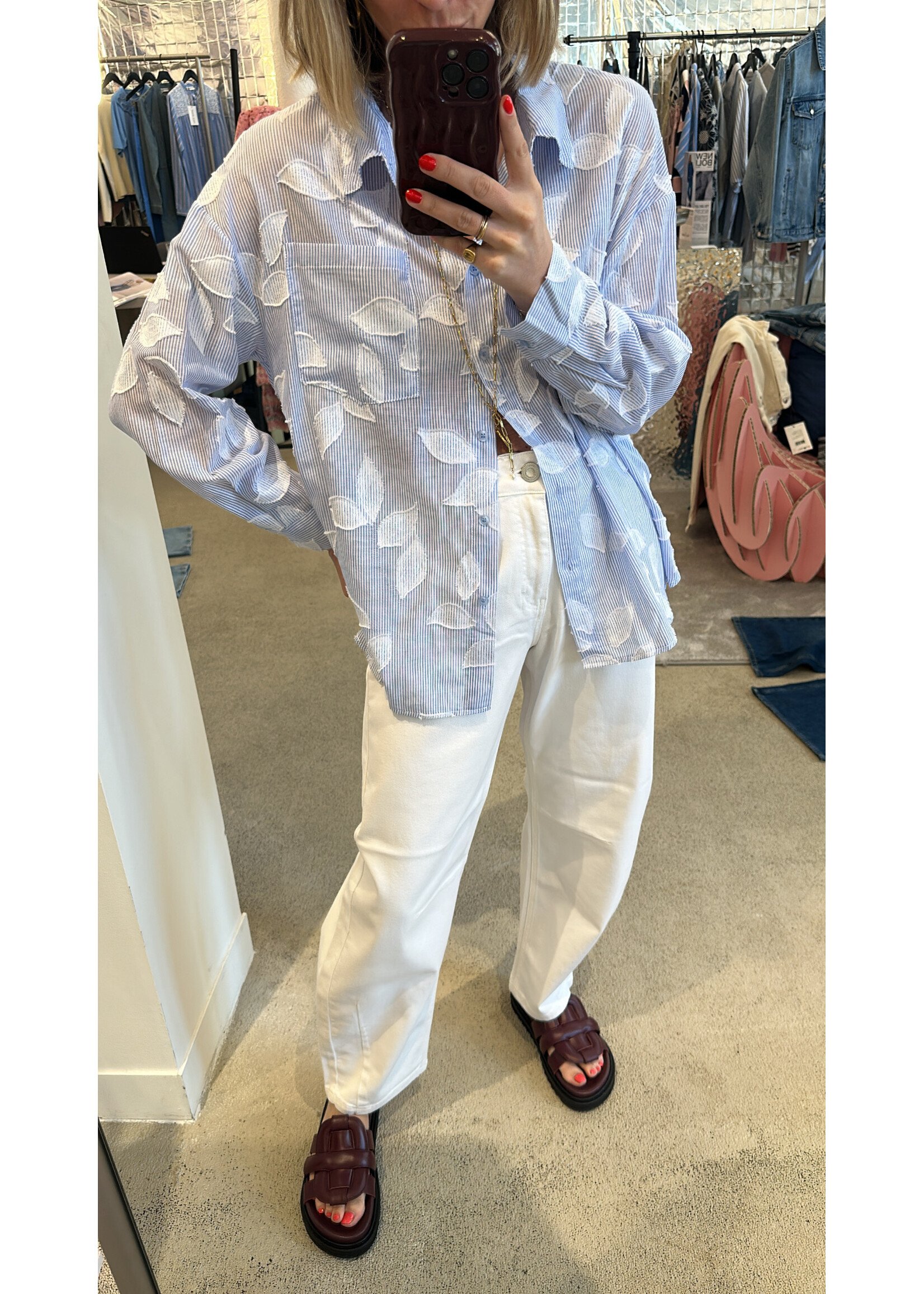 PULZ PZ ADRINA SHIRT KENTUCKY BLUE