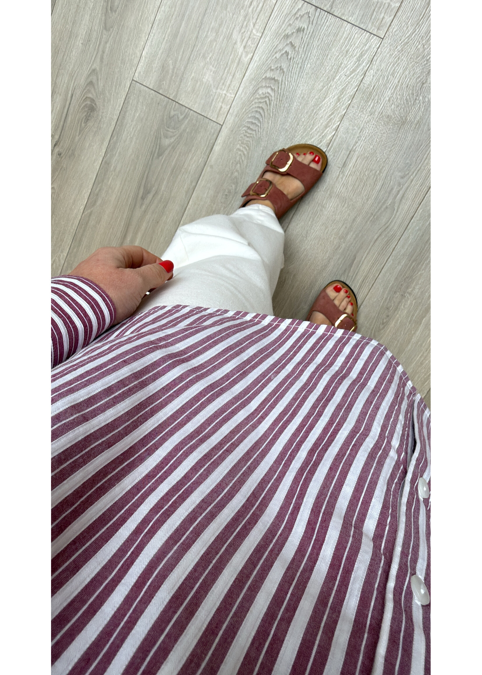 SELECTED FEMME SLFEMMA -SANNI LS  STRIPED SHIRT NOOS