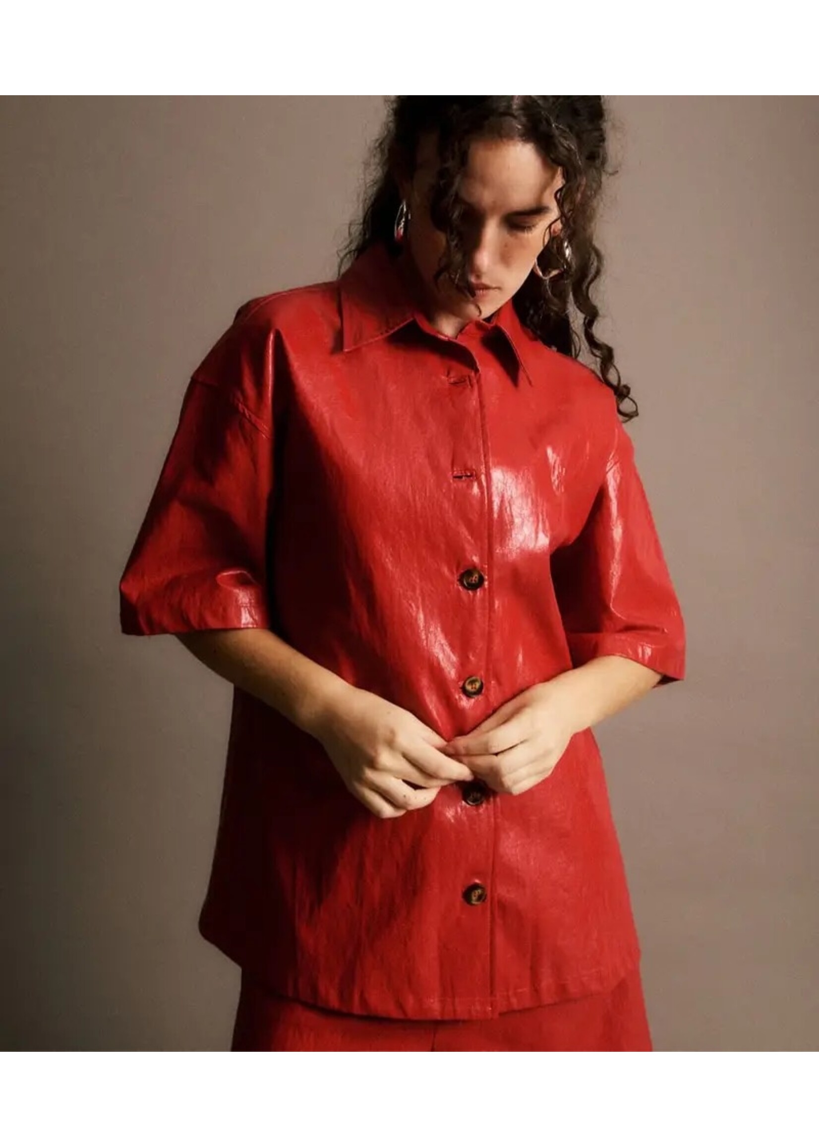 JIJI JI ADRIEN SHIRT ROUGE