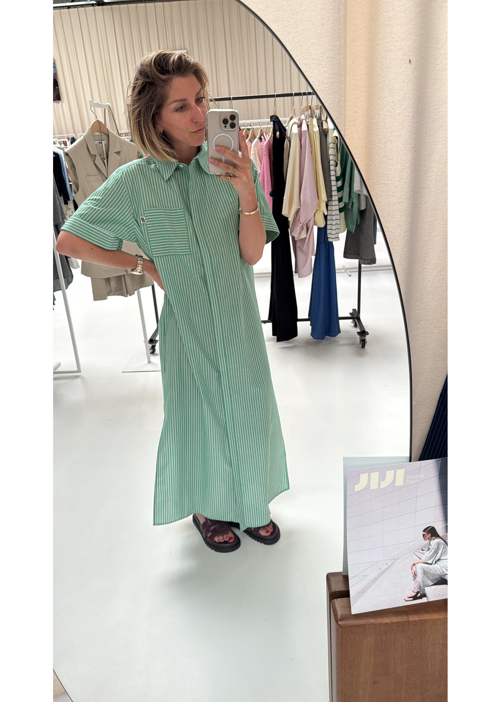 JIJI JI PASCAL DRESS VERT