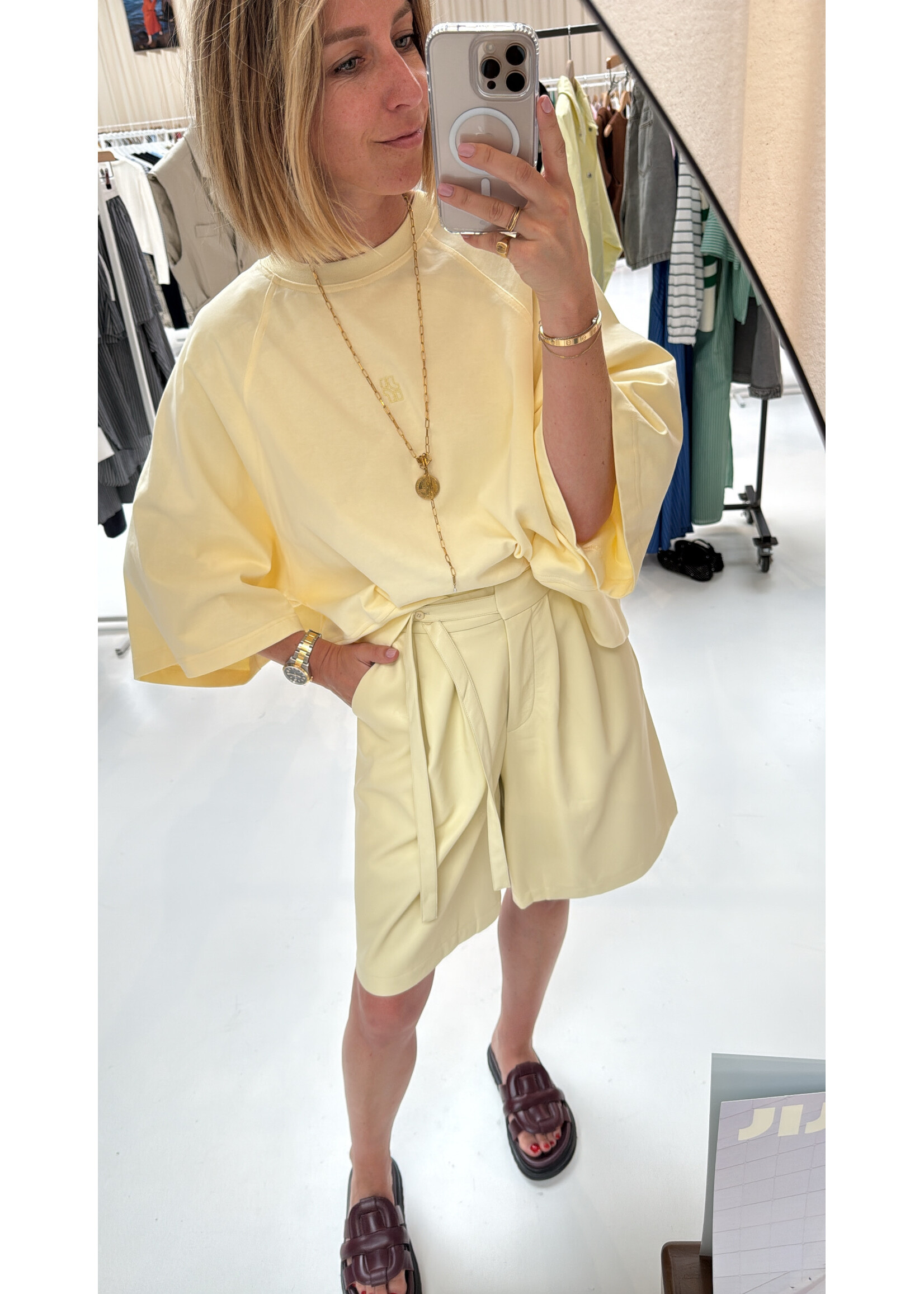 JIJI JI TANGUY SHORT JAUNE PALE