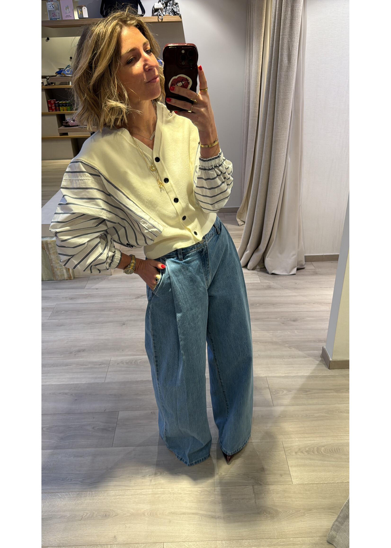 JIJI JI YLIAN CARDIGAN CREME