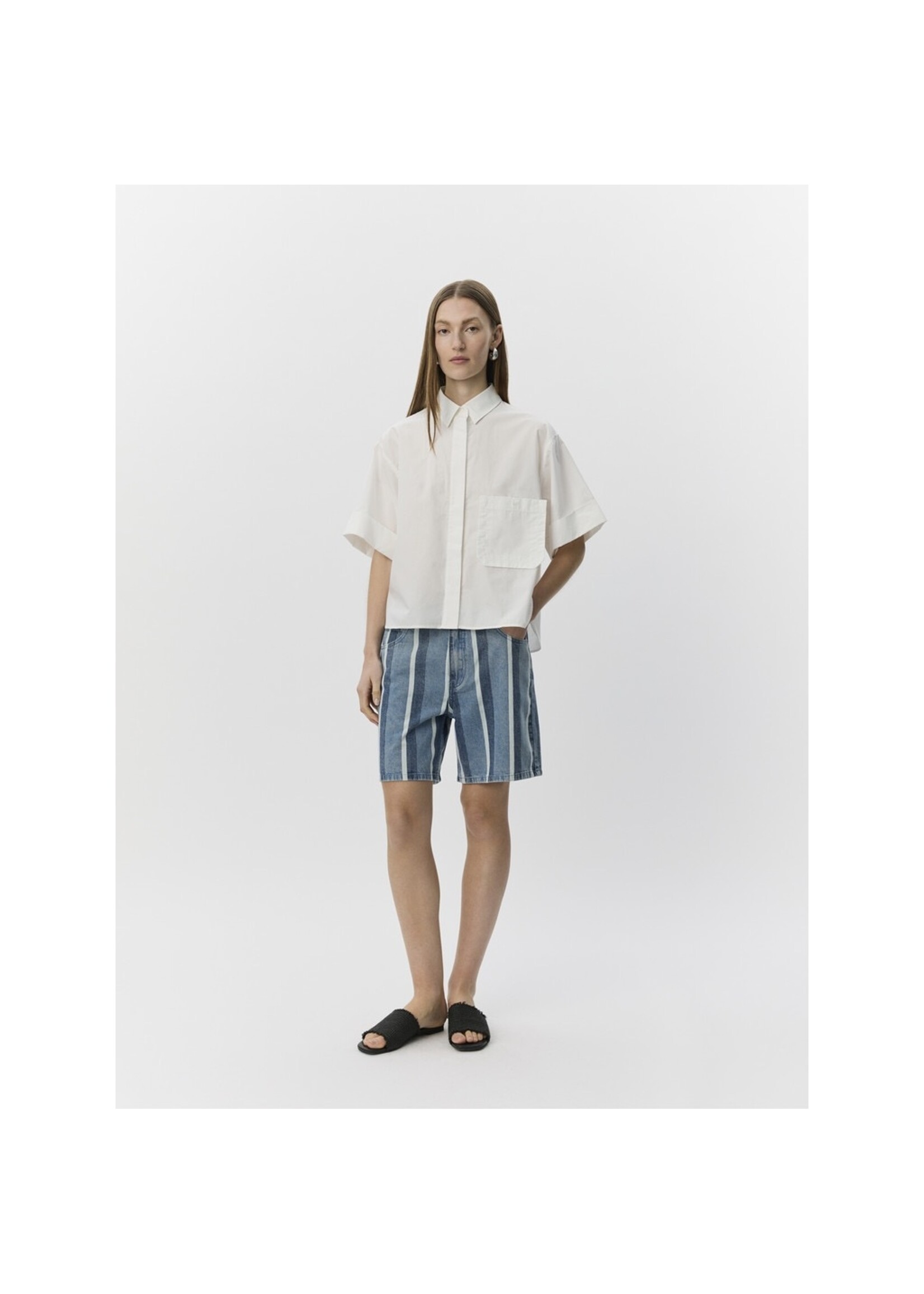 SOFIE SCHNOOR SS LEANASW SS SHIRT WHITE ALYSSUM