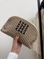 SOFIE SCHNOOR SS RILEYSW TOILETBAG BROWN STRIPED