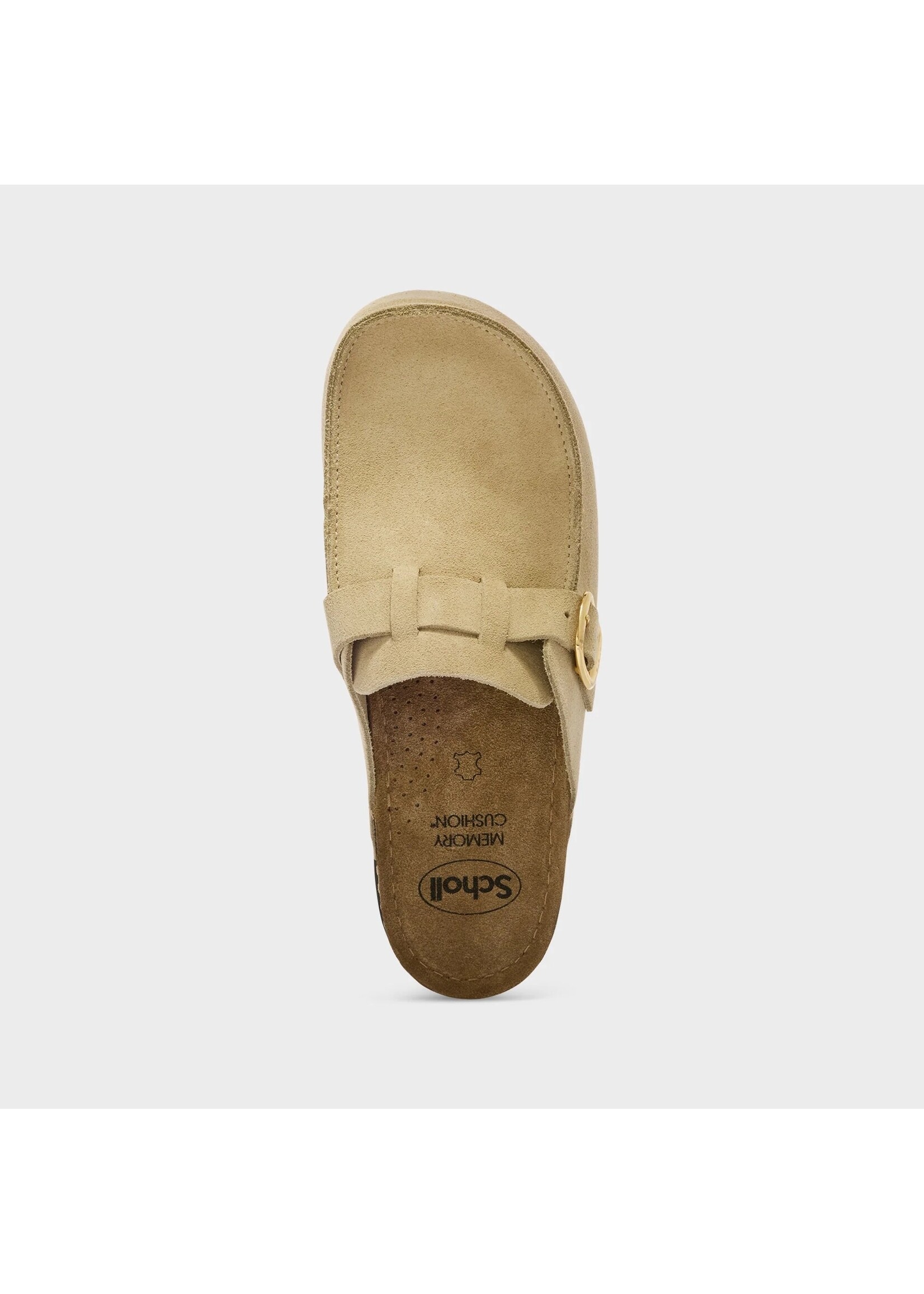 SCHOLL SC BORA MOCCASIN SUE-W F31715 DARK BEIGE
