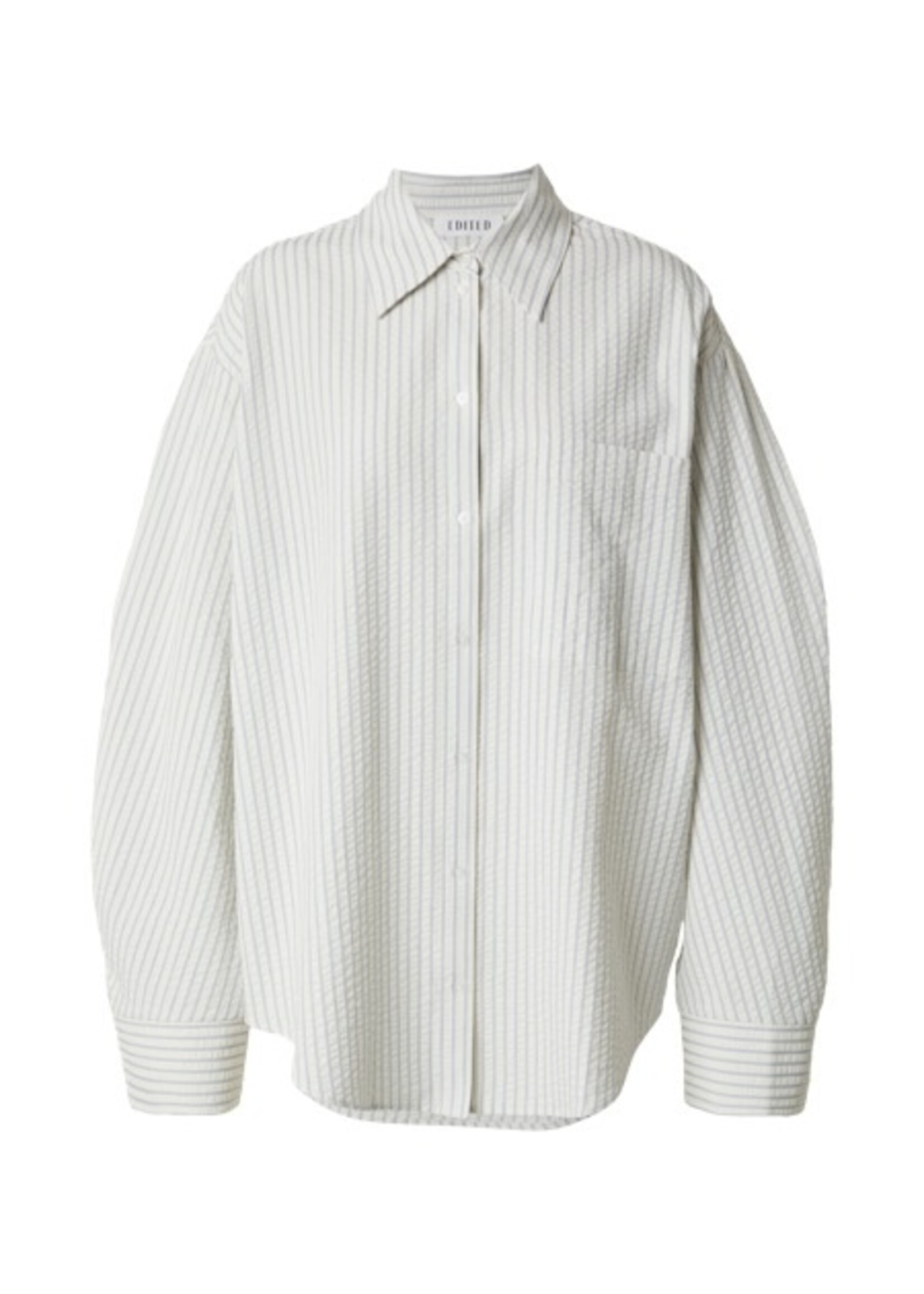 EDITED ED HANNI SHIRT LS STRIPE CREAM/BLUE
