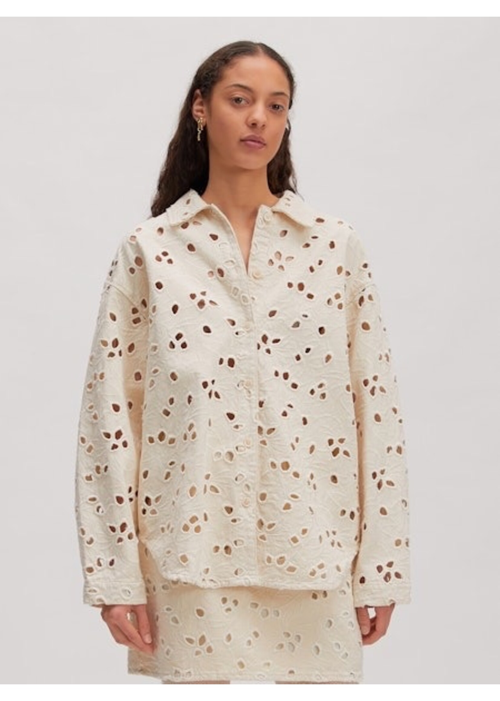EDITED ED ANISHA SHIRT LS NATUREL BEIGE