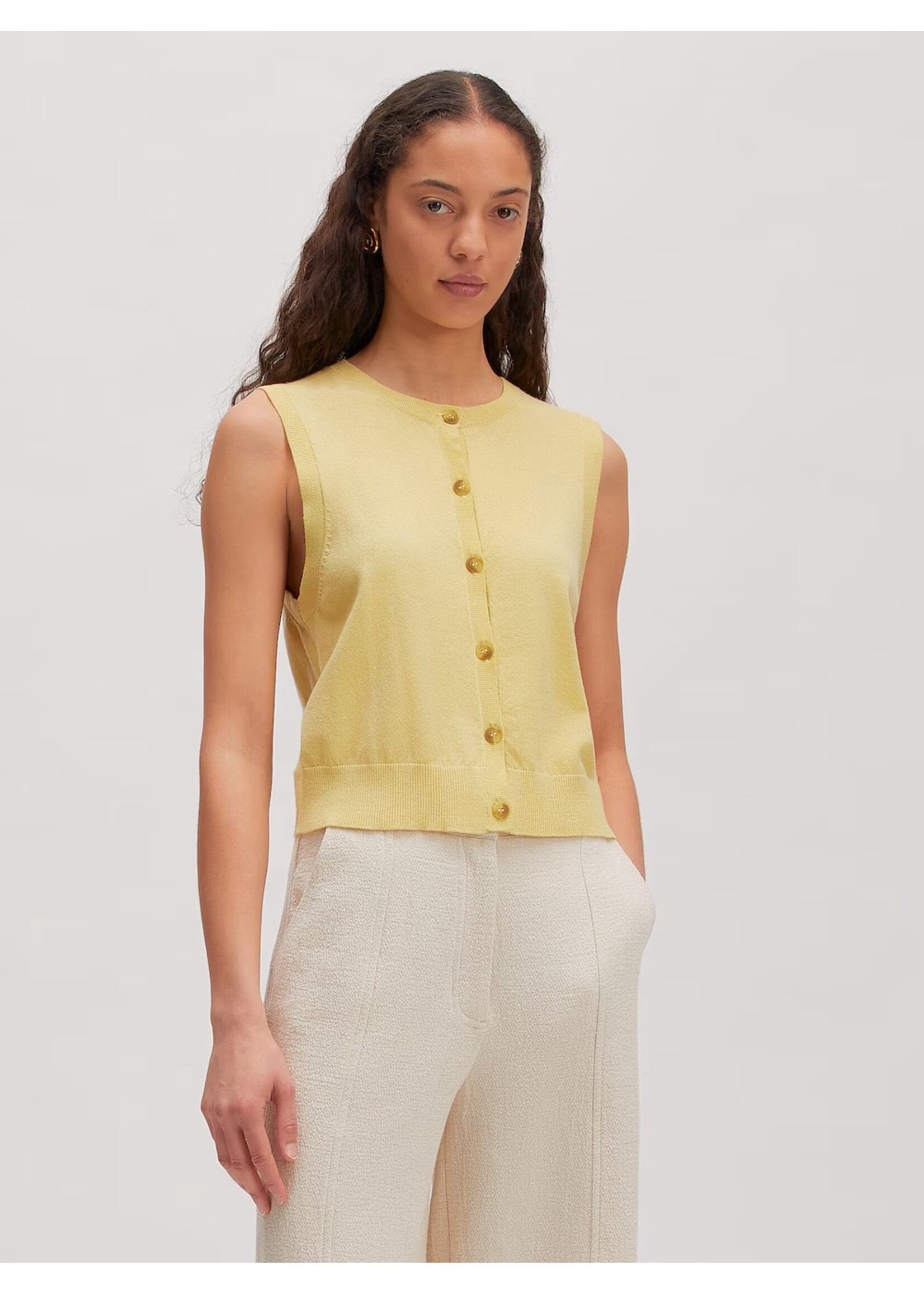 EDITED ED ALISHA SL TOP DUSTY YELLOW