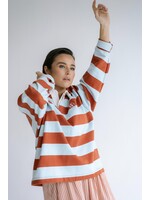 HELD HE EMILE POLOSWEATER RUST/BLUE