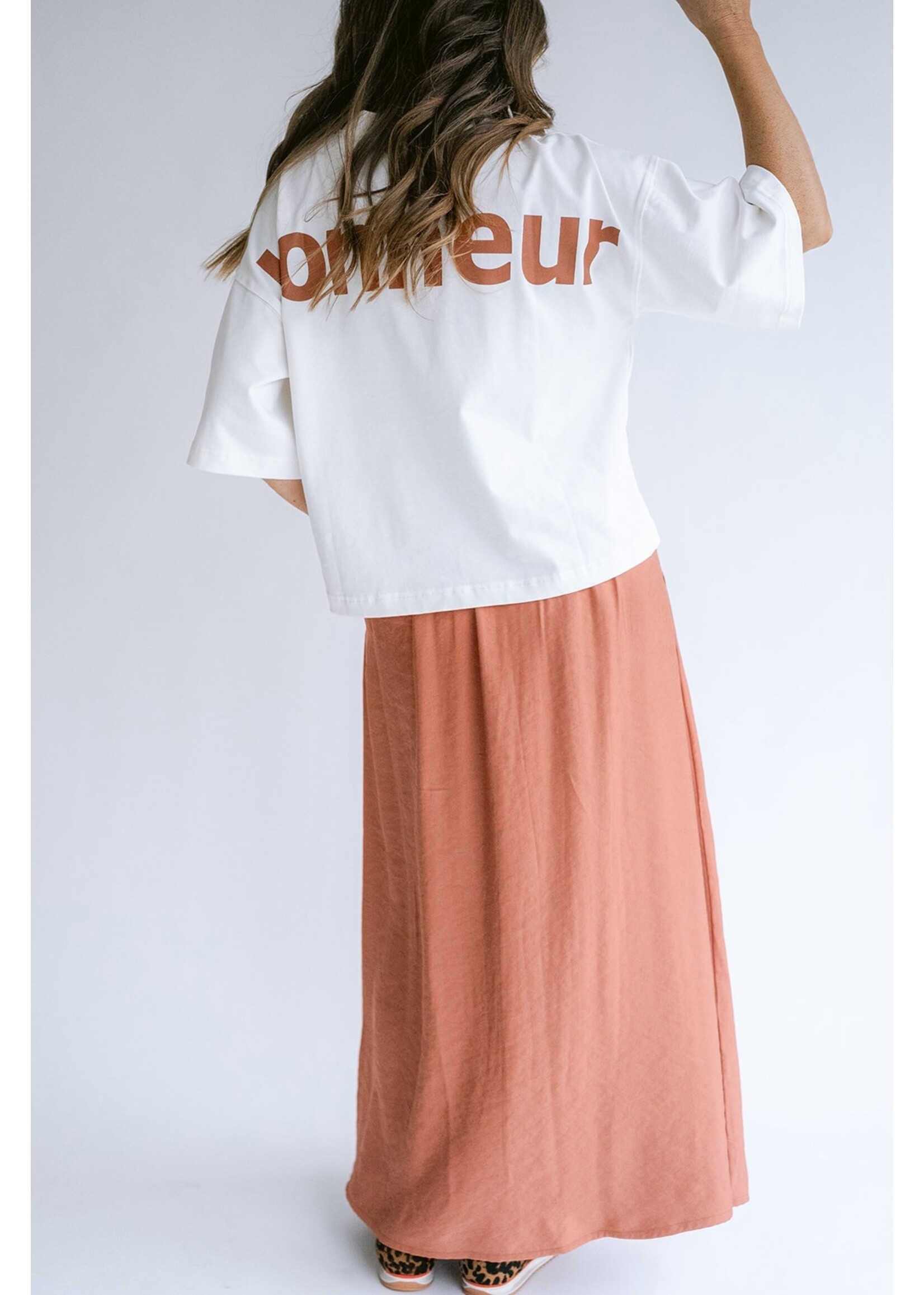 HELD HE VIKTOR TEE WHITE/RUST