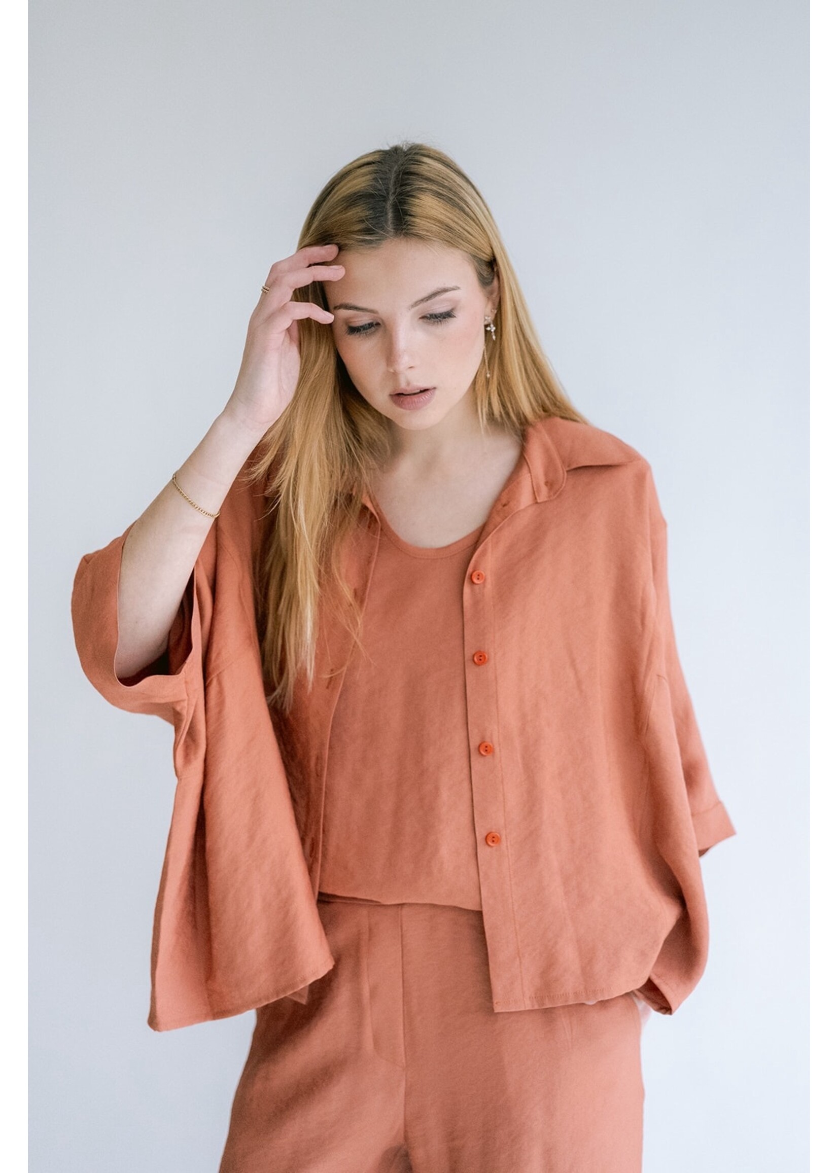 HELD HE METTE BLOUSE BRILLIANT RUST
