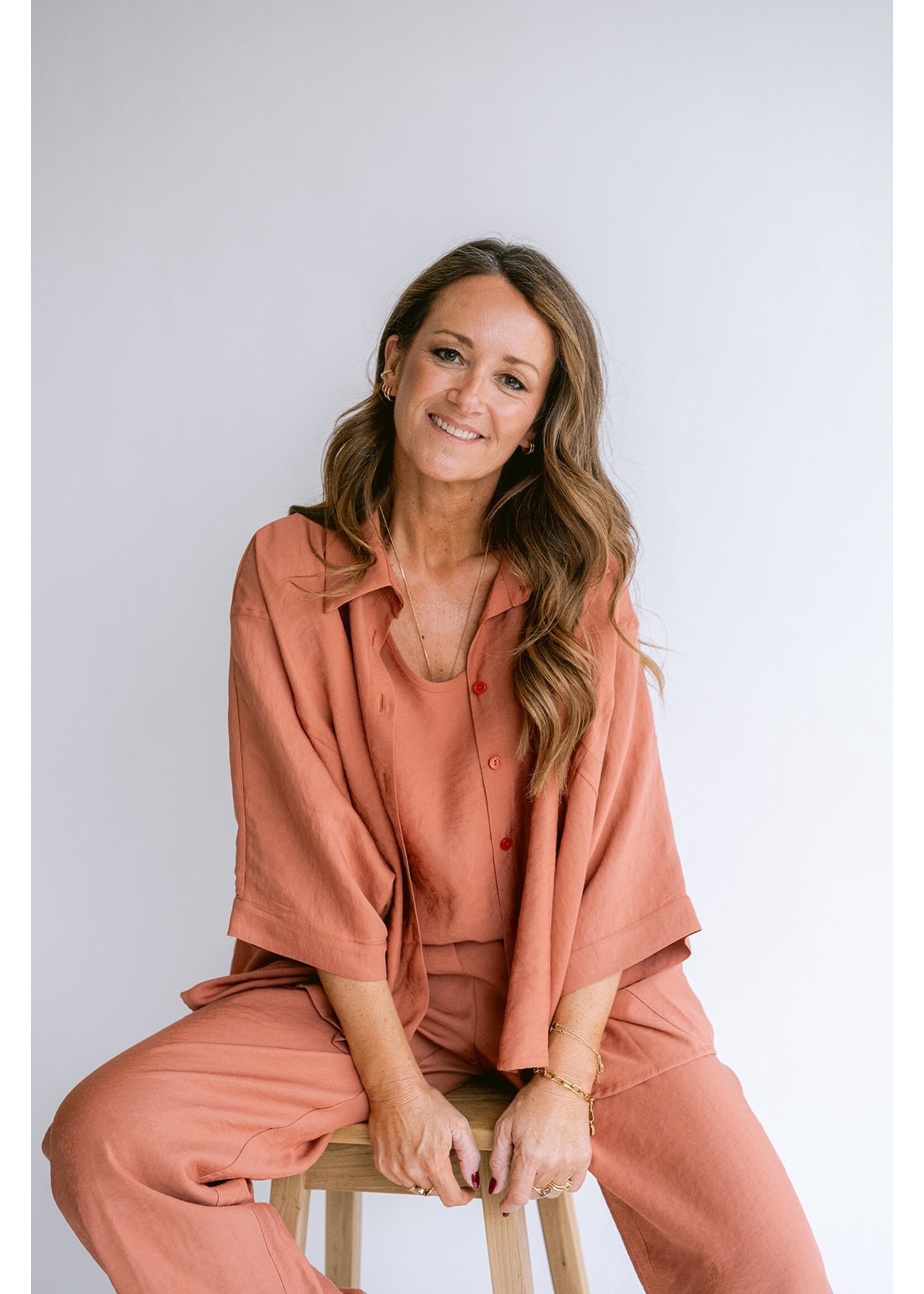 HELD HE METTE BLOUSE BRILLIANT RUST