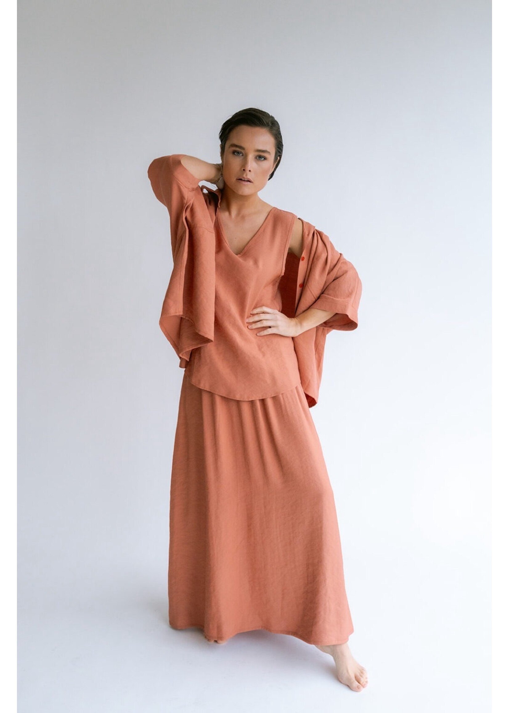 HELD HE JULIETTE SKIRT BRILLIANT RUST