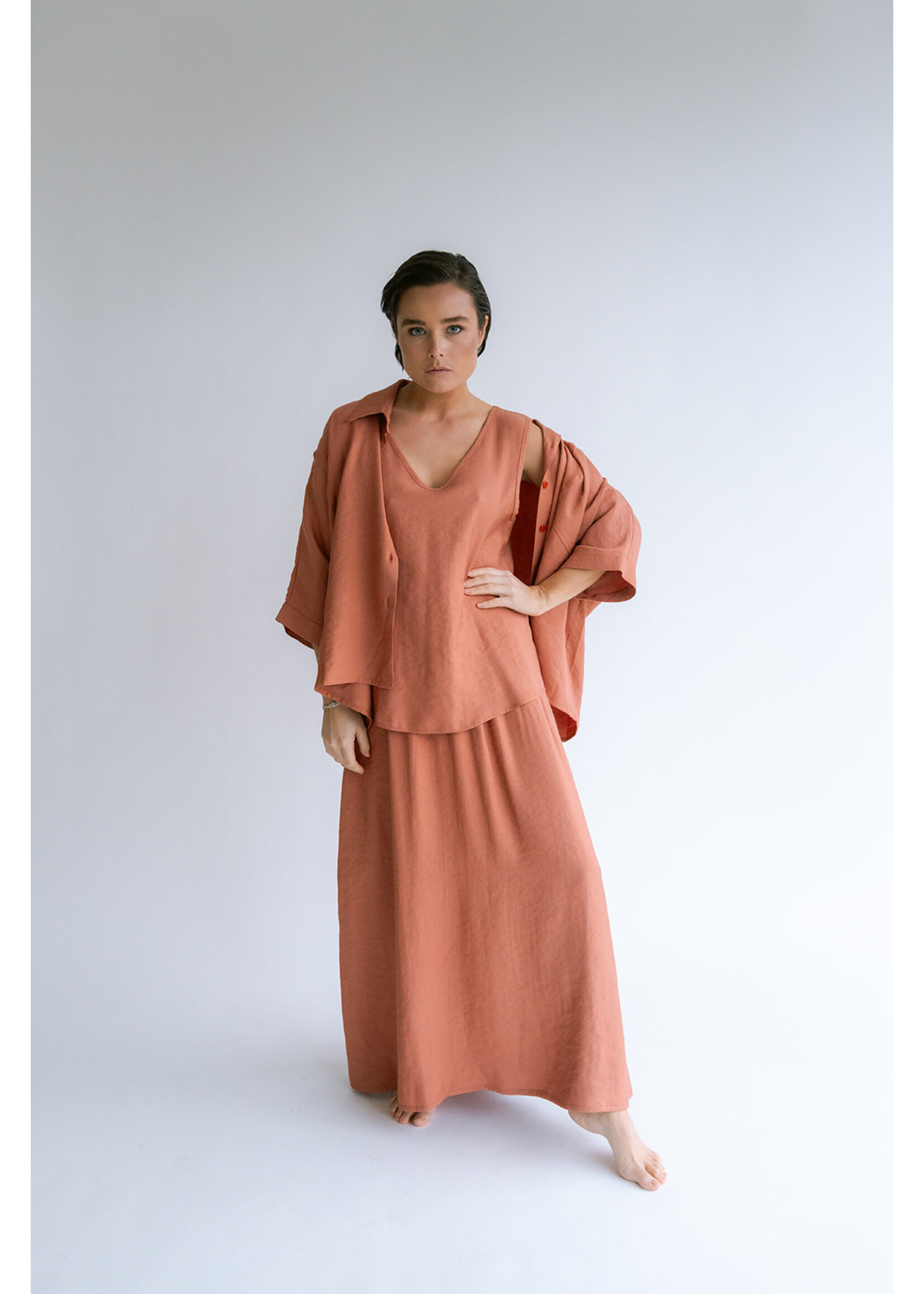 HELD HE JULIETTE SKIRT BRILLIANT RUST