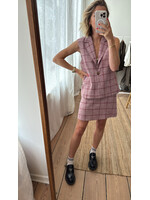 LIVTHELABEL LTL MAGGIE SKIRT BURGUNDY CHECKED