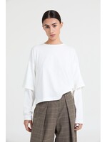 LIVTHELABEL LTL FELINE TSHIRT LM OFF WHITE