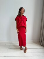 LIVTHELABEL LTL ANGIE SKIRT RED