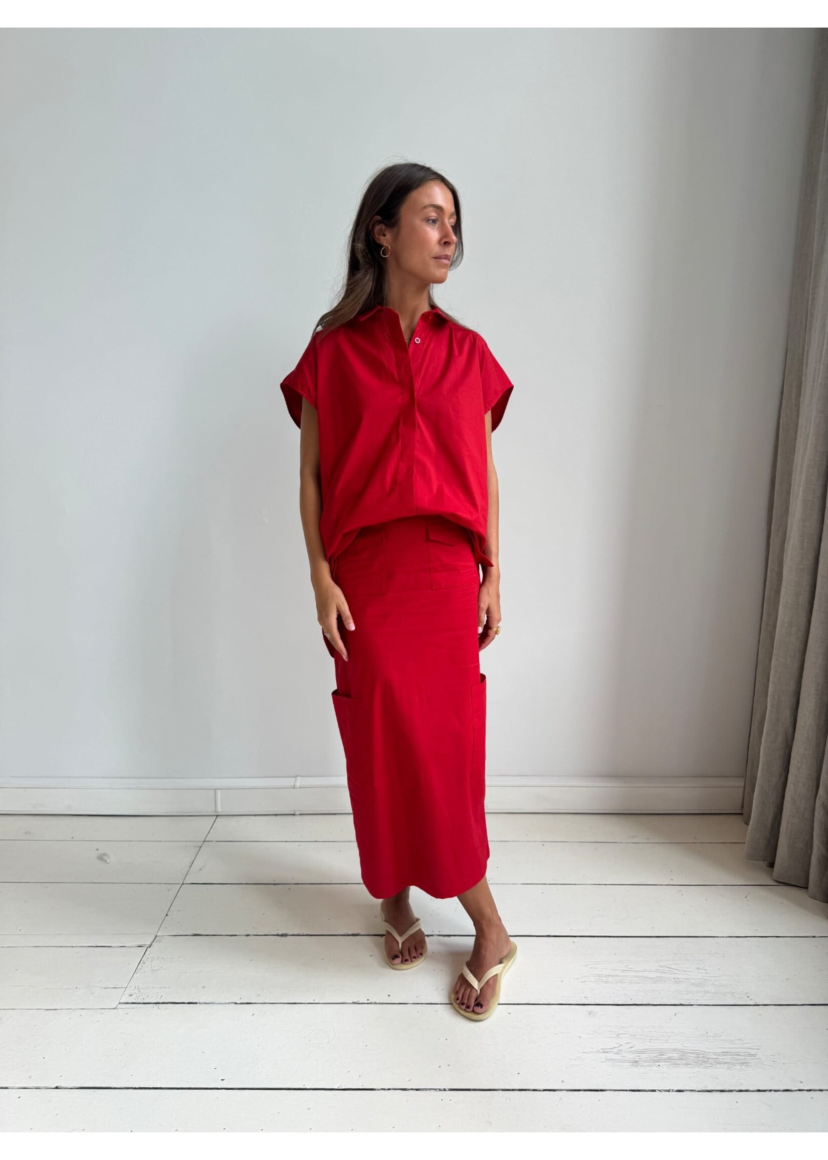 LIVTHELABEL LTL ANGIE SKIRT RED