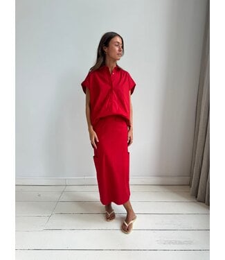 LIVTHELABEL LTL ANGIE SKIRT RED