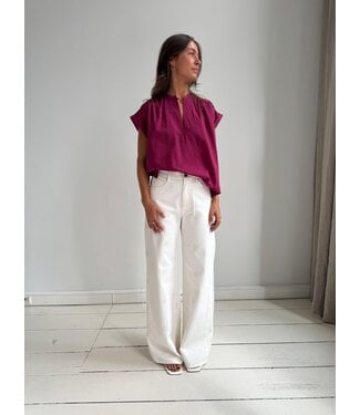 LIVTHELABEL LTL JOEY EMBROIDERY JEANS ECRU
