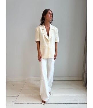 LIVTHELABEL LTL SIENNA  SS BLAZER BUTTERCREAM