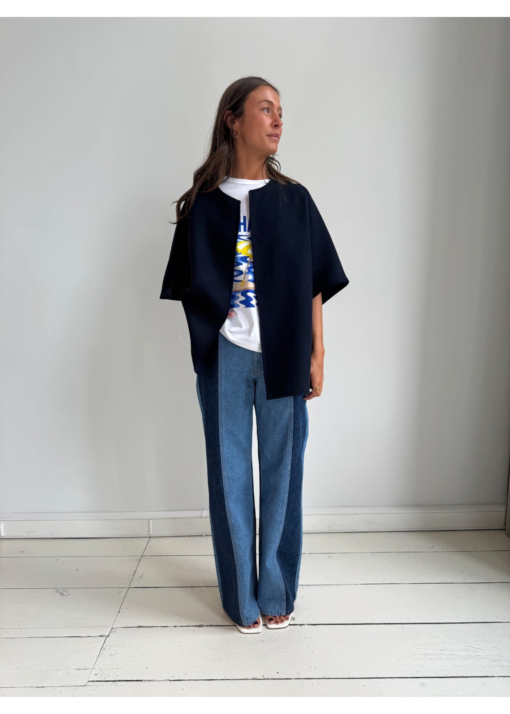 LIVTHELABEL LTL CHRIS GILETVEST SS NAVY