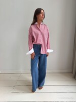 LIVTHELABEL LTL MAX SHIRT RED STRIPED