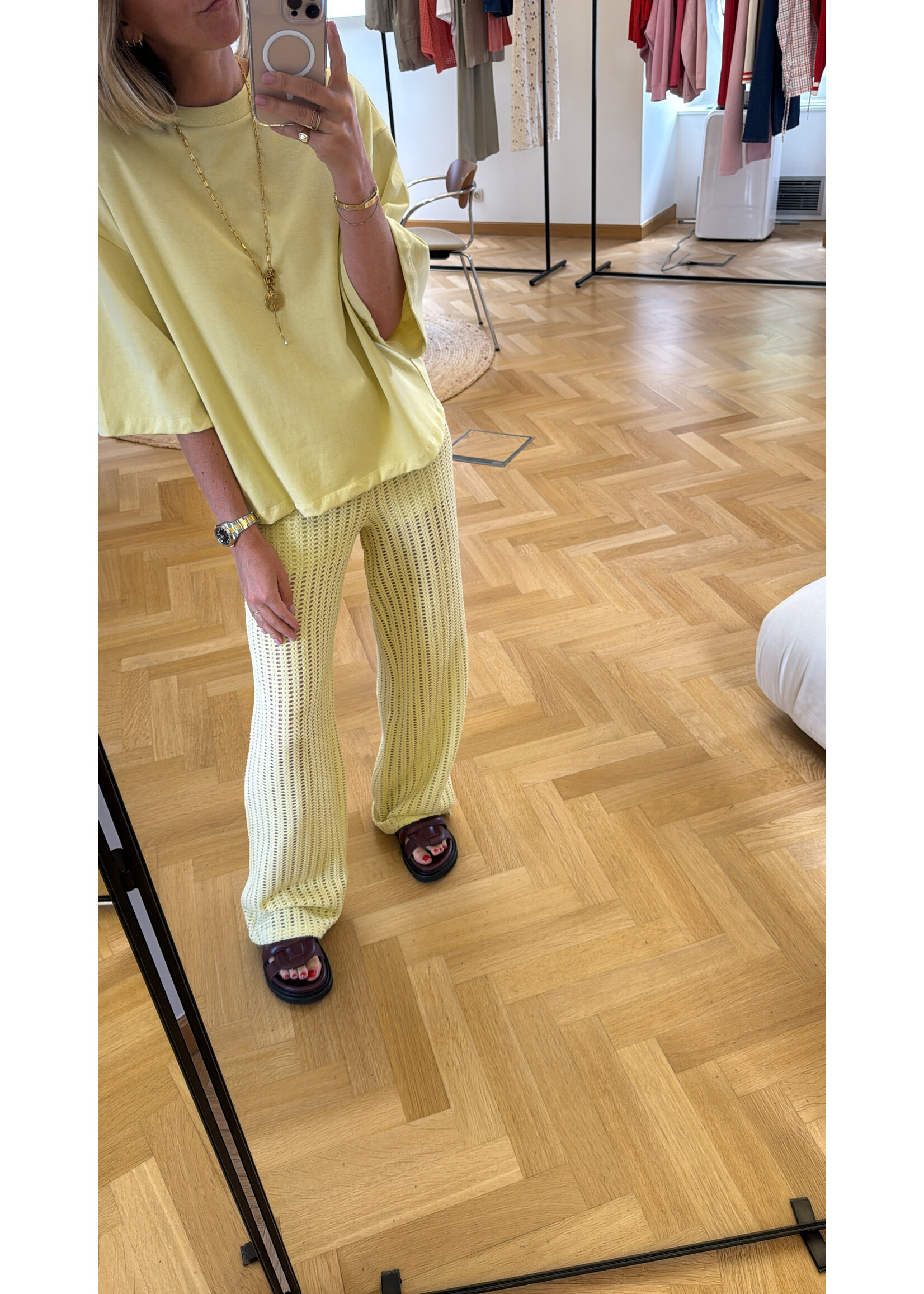 EDITED ED FINN TROUSERS DUSTY YELLOW