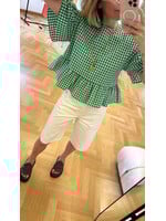 EDITED ED TUALA BLOUSE SS JELLY BEAN + EGRET