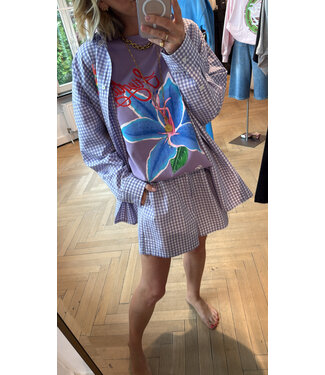 STIEGLITZ ST CLAUDIA OVERSIZED T-SHIRT PURPLE