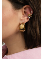 LES SOEURS LS EARCUFF JUNE SINGLE ZILVER