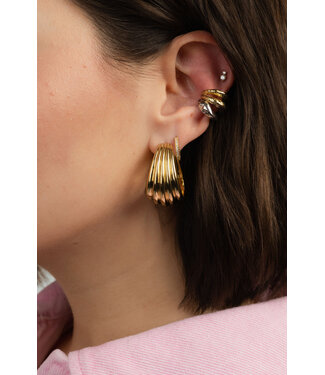 LES SOEURS LS EARCUFF JUNE SINGLE ZILVER