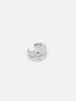 LES SOEURS LS EARCUFF JUNE DOUBLE ZILVER