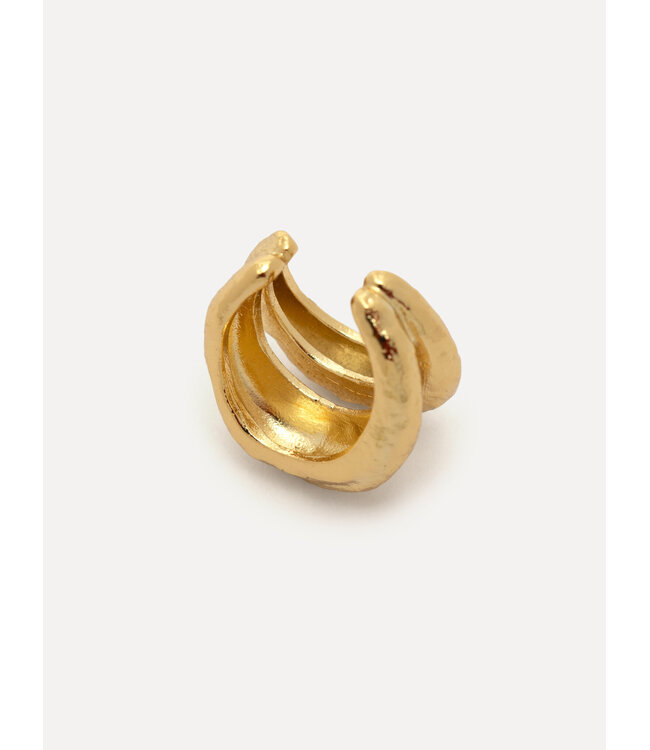 LES SOEURS LS EARCUFF JUNE DOUBLE GOUD