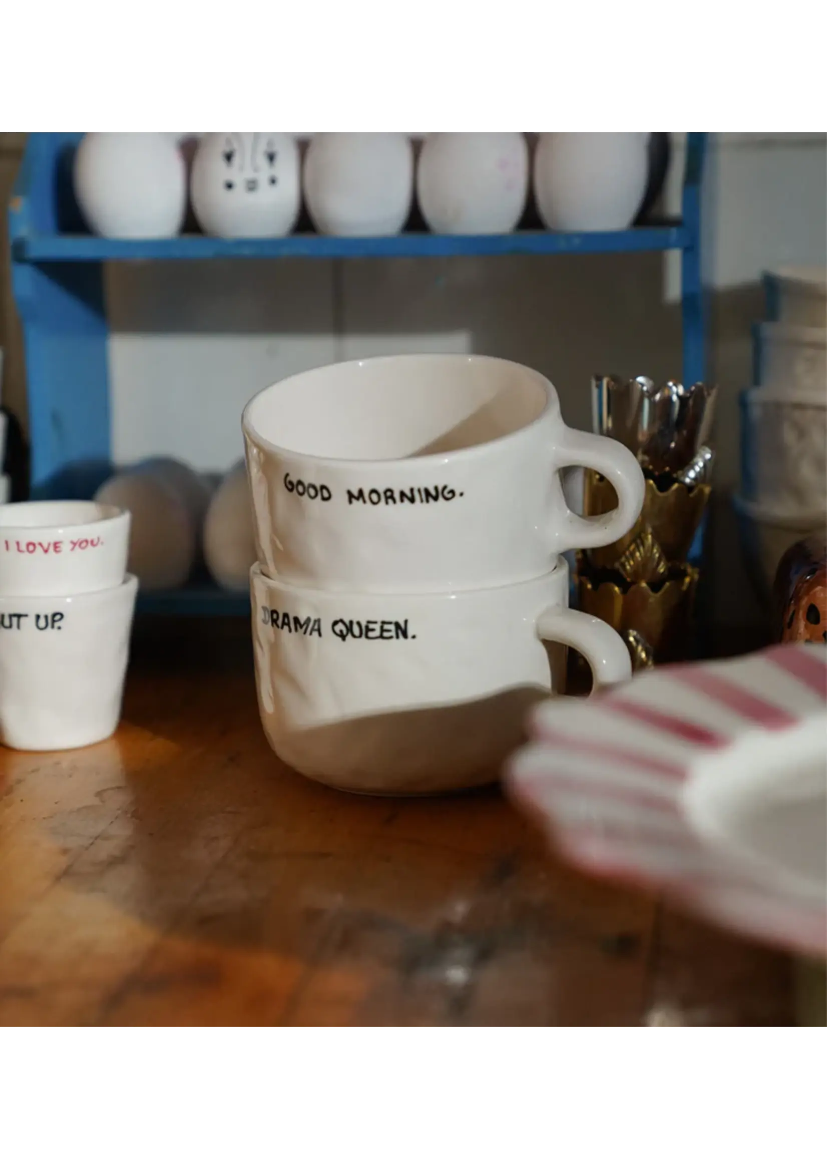 Anna+Nina A+N CAPPUCINO MUG DRAMA QUEEN