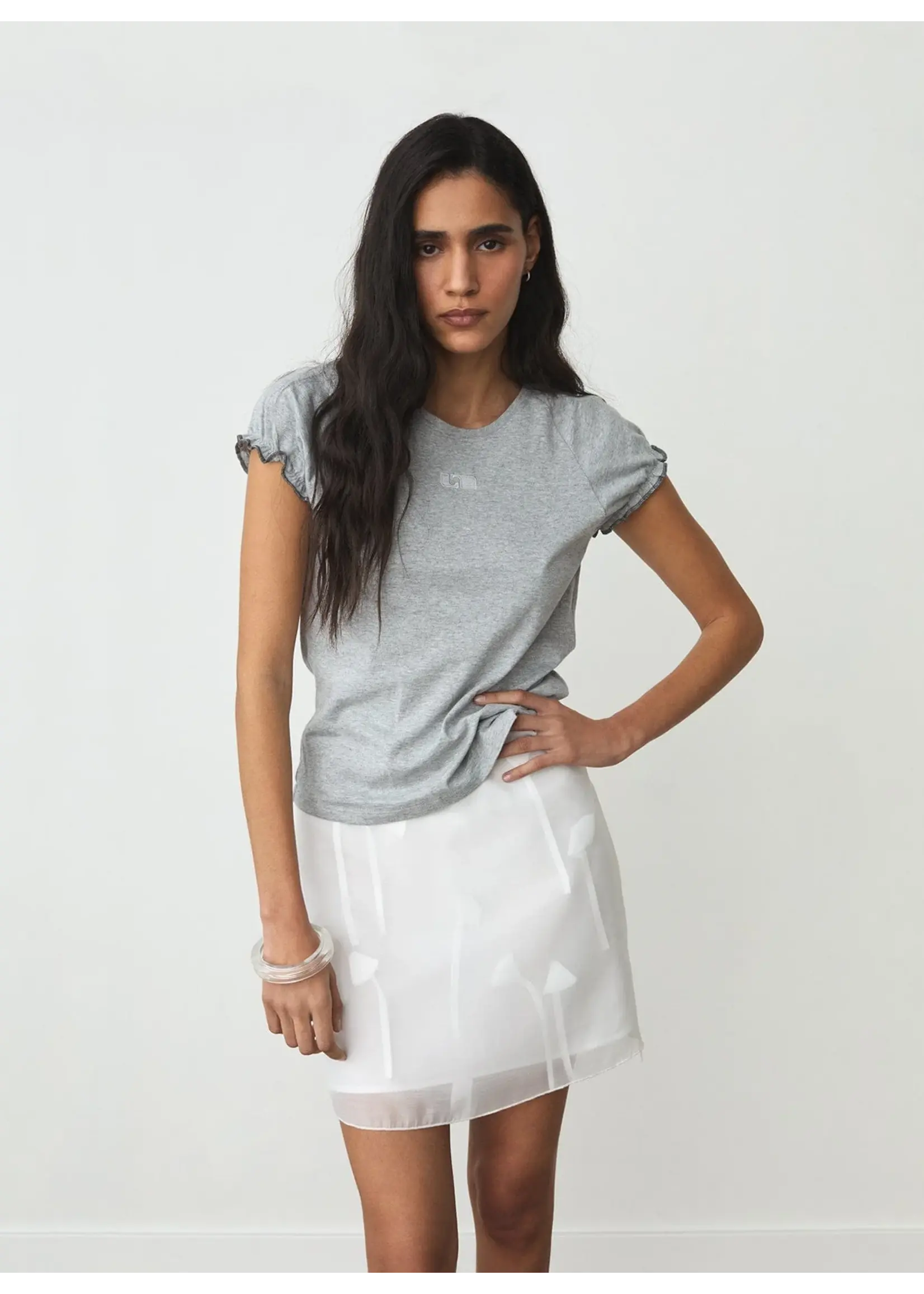 LAAGAM LA ISABELLA SHORT SKIRT WHITE