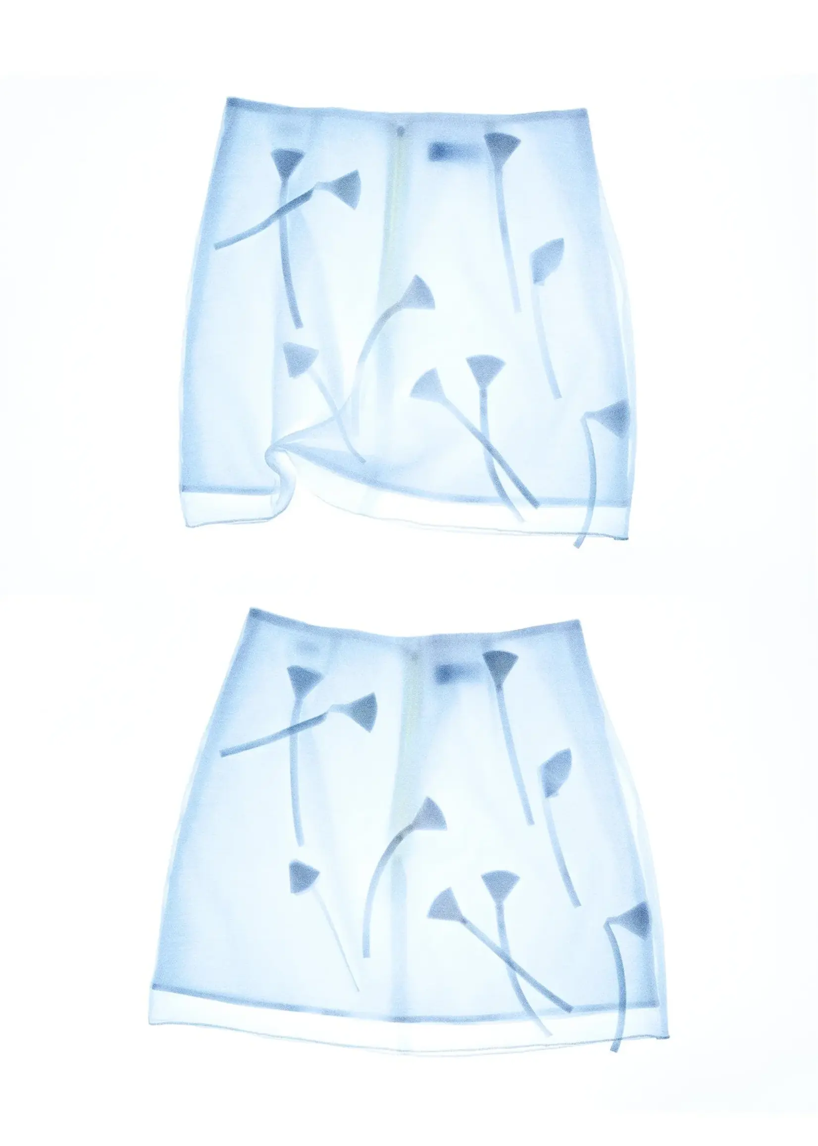 LAAGAM LA ISABELLA SHORT SKIRT WHITE