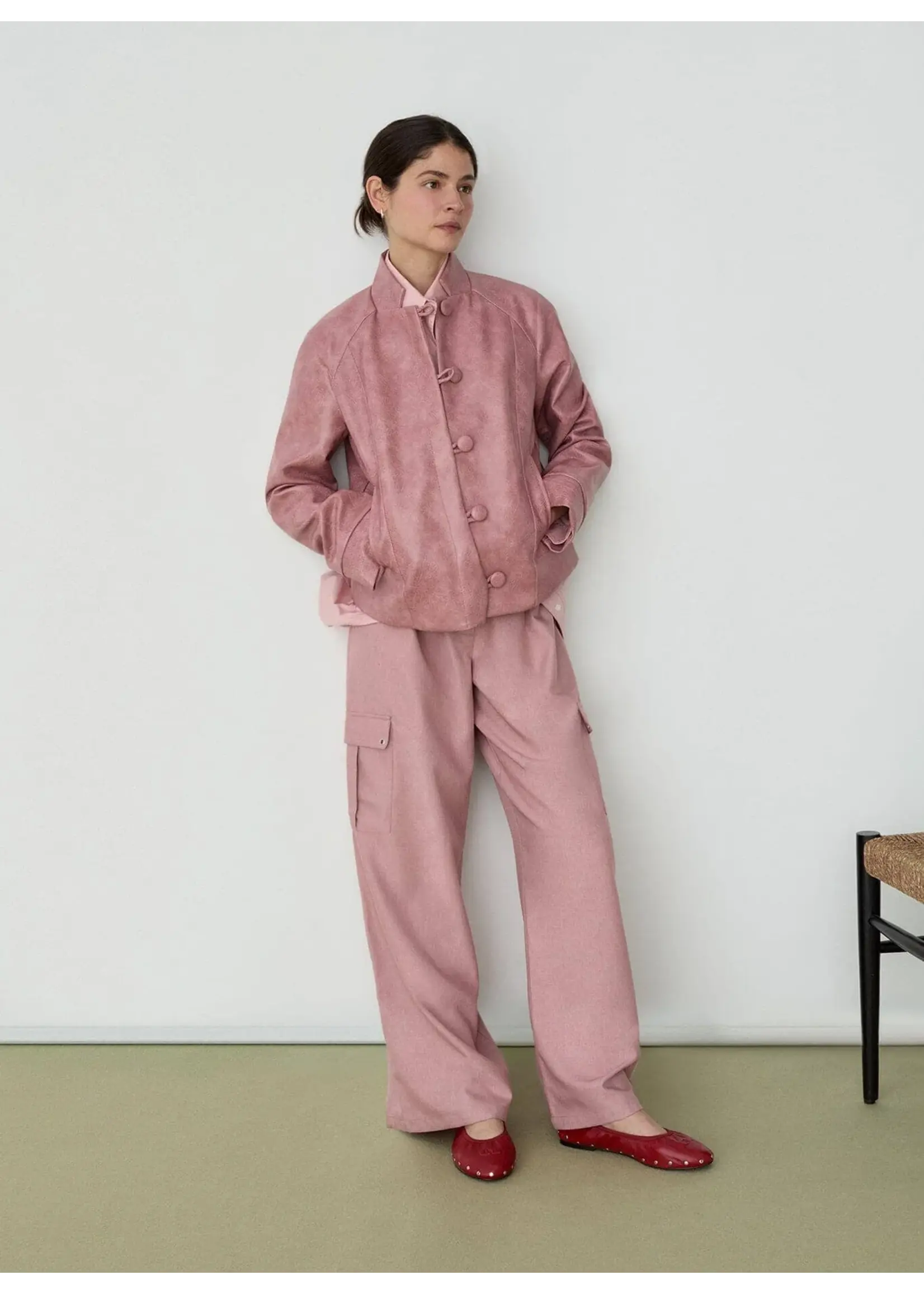 LAAGAM LA TIRSA CARGO PANTS PINK
