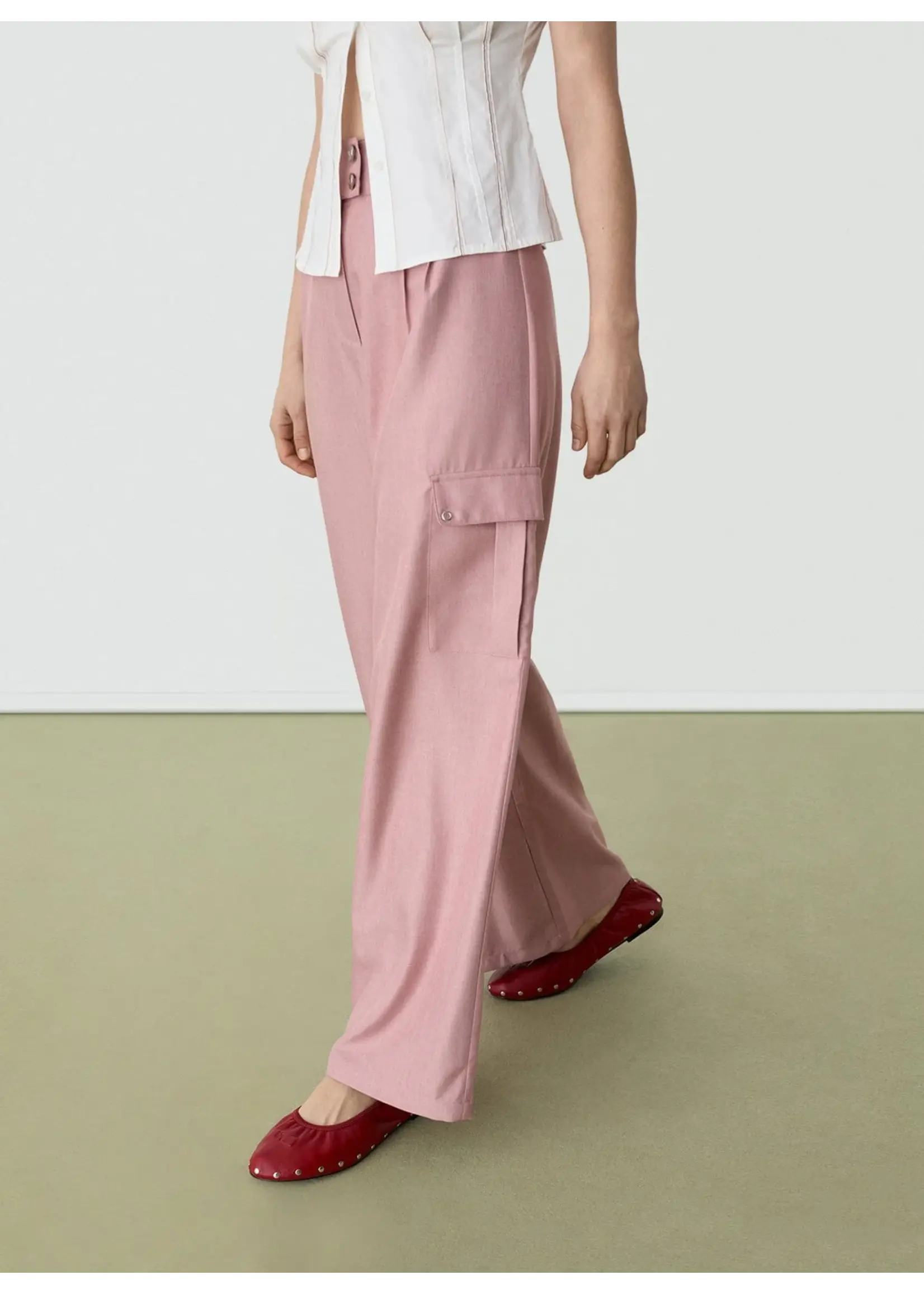 LAAGAM LA TIRSA CARGO PANTS PINK