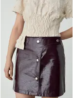 LAAGAM LA LENA SHORT SKIRT PLUM