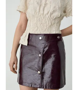 LAAGAM LA LENA SHORT SKIRT PLUM