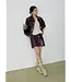 LAAGAM LA LENA SHORT SKIRT PLUM