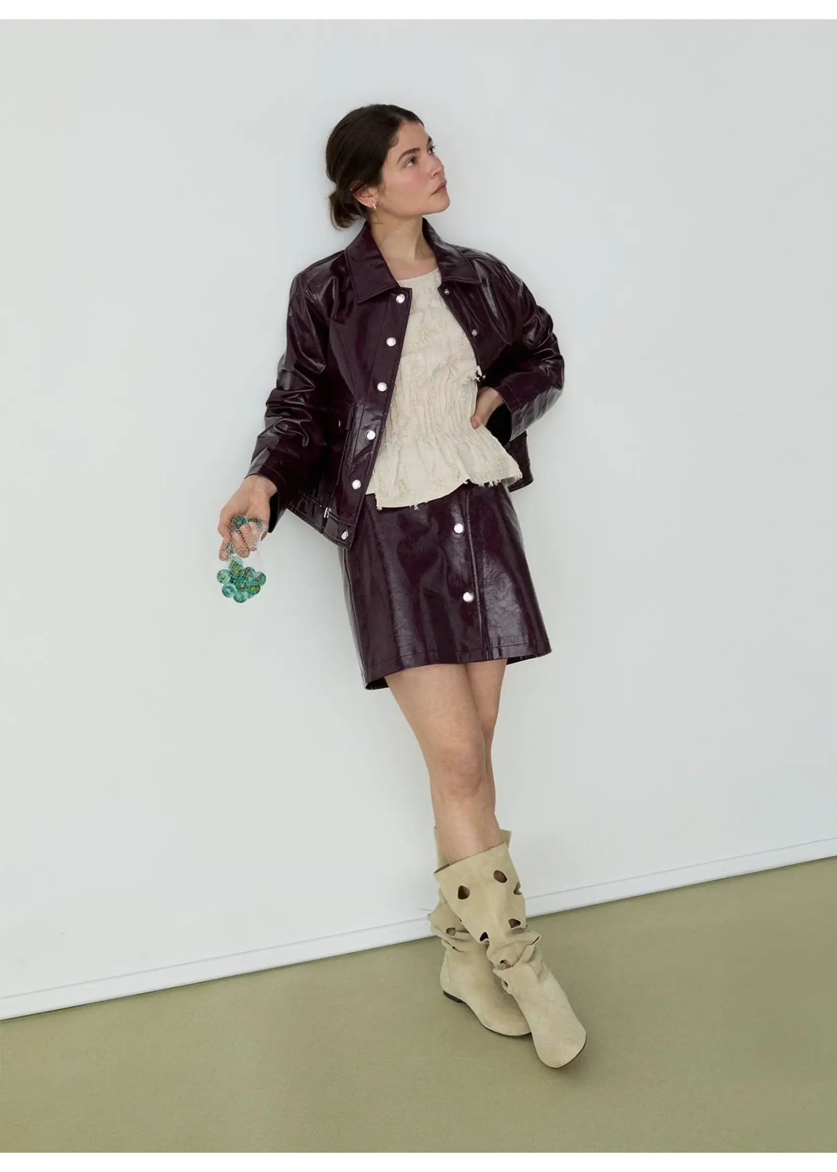 LAAGAM LA BRUNA JACKET PLUM