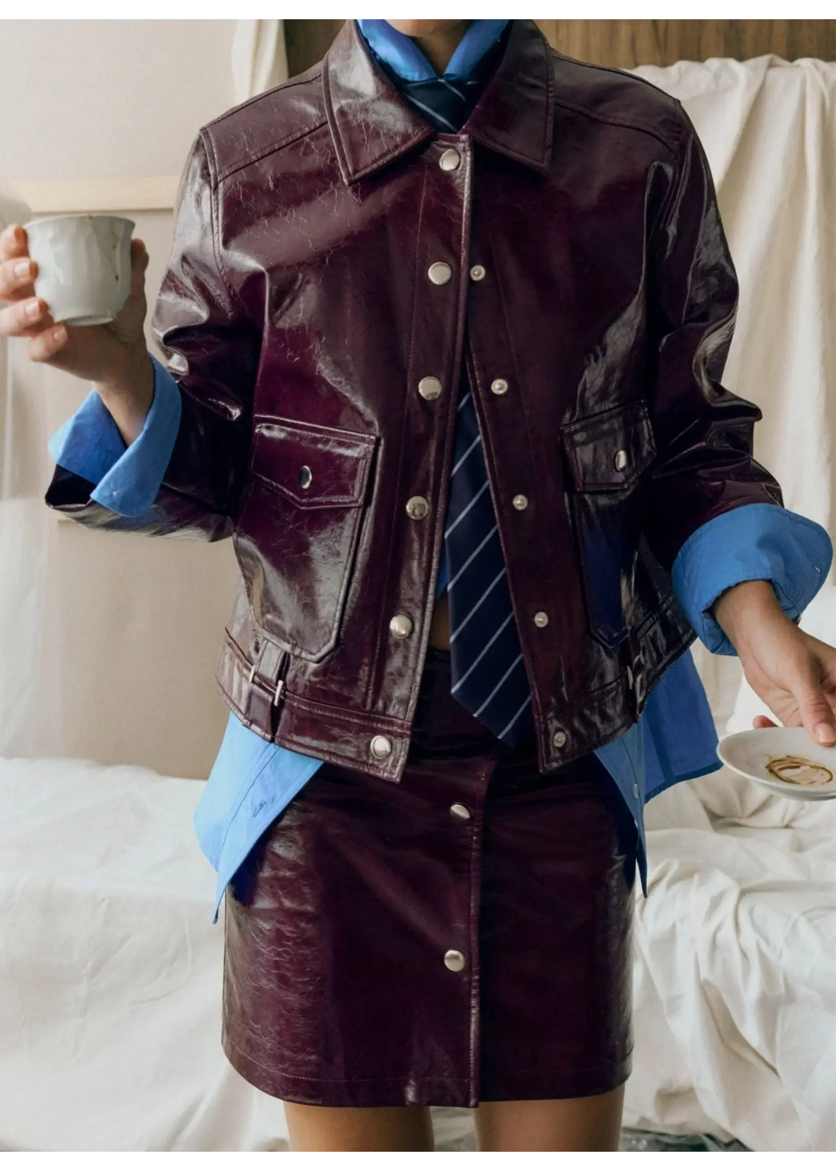 LAAGAM LA BRUNA JACKET PLUM