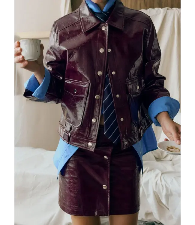 LAAGAM LA BRUNA JACKET PLUM