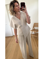 YAS YASCOMIRA SS BLAZER OATMEAL