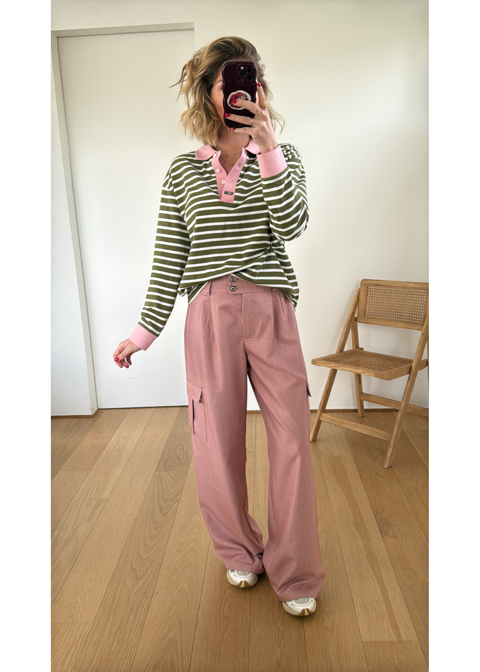LAAGAM LA TIRSA CARGO PANTS PINK