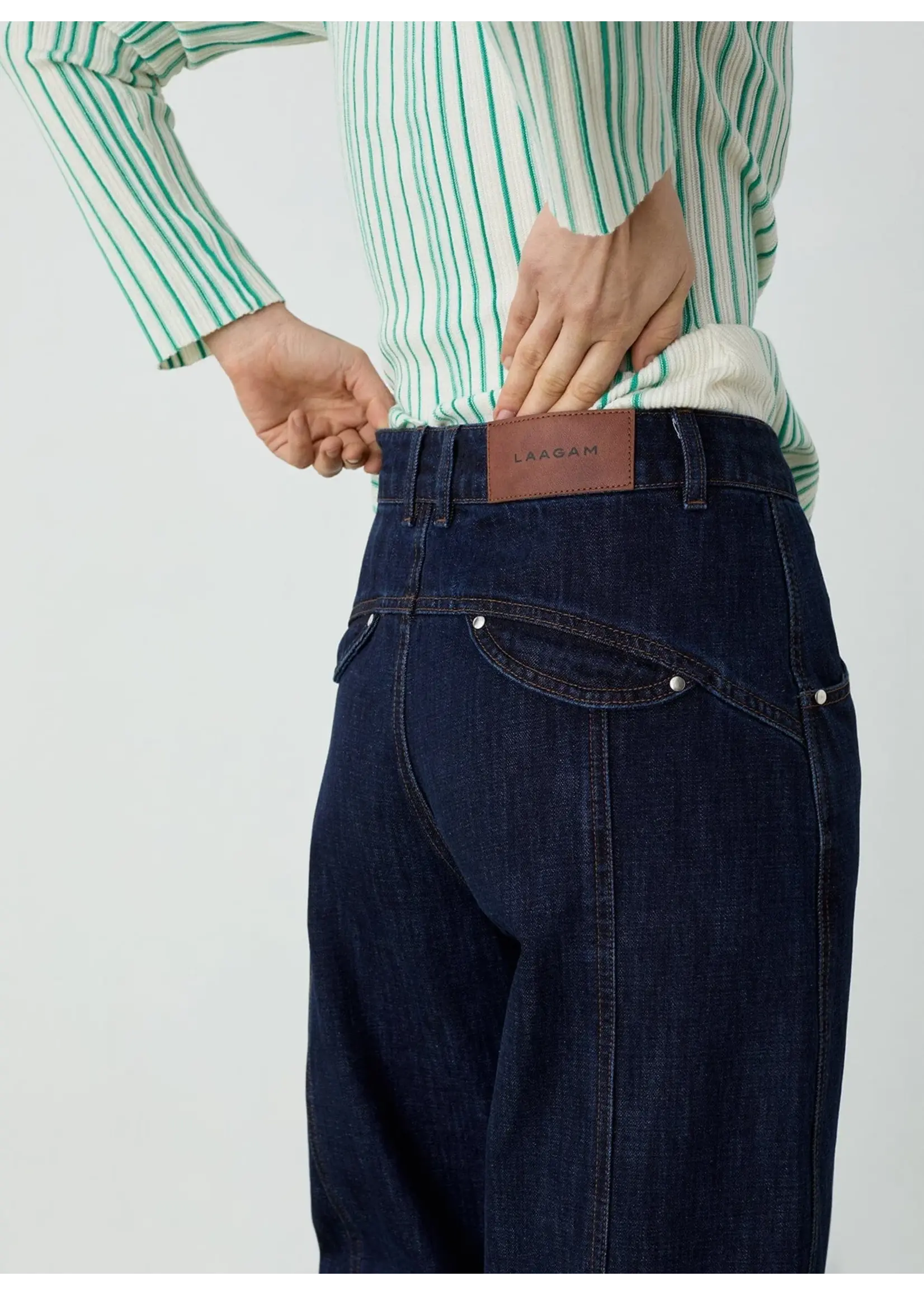 LAAGAM LA NOHO DENIM BARREL JEANS